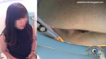 Secret footage of Asian females defecating